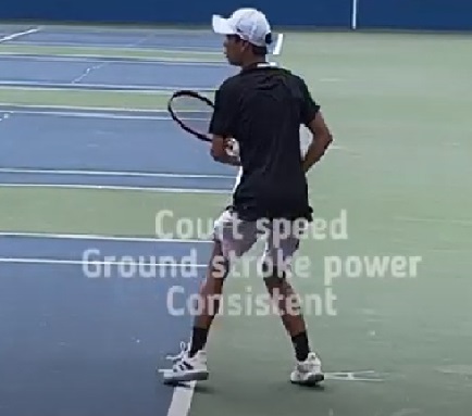 Brennon Chow. ITF Junior. Great Footwork
